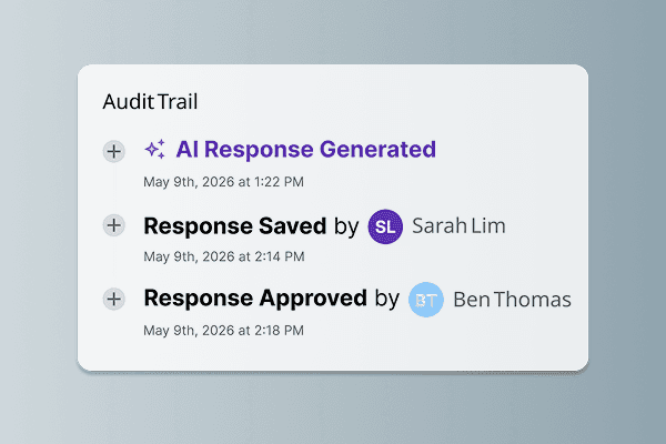 Audit trail interface